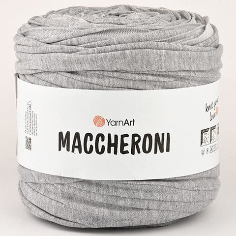GREY YarnArt Maccheroni Fabric Strip Yarn | T-Shirt Yarn for Crochet & Knitting YarnArt Maccheroni Fabric Strip Yarn | T-Shirt Yarn for Crochet & Knitting