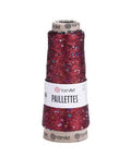 RUBY RED SEQUIN YarnArt Paillettes Yarn 50g | Sequined Fancy Knitting Yarn, Super Fine/Lace Yarn Weight (Weight 0) YarnArt Paillettes Yarn 50g | Sequined Fancy Knitting Yarn, Super Fine/Lace Yarn Weight (Weight 0)