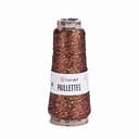 CHOCOLATE SEQUIN YarnArt Paillettes Yarn 50g | Sequined Fancy Knitting Yarn, Super Fine/Lace Yarn Weight (Weight 0) YarnArt Paillettes Yarn 50g | Sequined Fancy Knitting Yarn, Super Fine/Lace Yarn Weight (Weight 0)