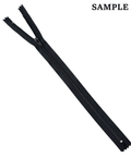 20cm BLACK YKK #3 Nylon Coil Closed-End Zipper with Standard Slider YKK #3 Nylon Coil Closed-End Zipper with Standard Slider