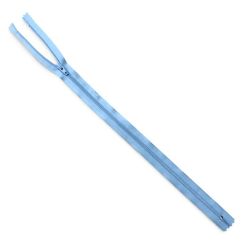20cm BLUE 546 YKK #3 Nylon Coil Closed-End Zipper with Standard Slider YKK #3 Nylon Coil Closed-End Zipper with Standard Slider