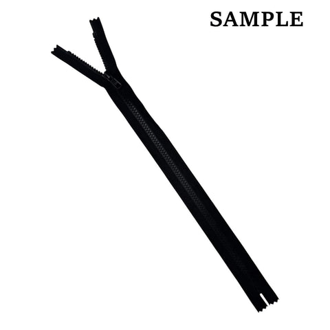 40cm Black YKK #5 Resin Vislon Closed-End Zipper for Large Tote Bags YKK #5 Resin Vislon Closed-End Zipper for Large Tote Bags