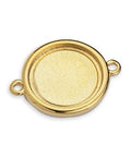 Zamak Cast Setting Tray 16mm 2 Eyes 25x19mm Connector link Zamak Cast Setting Φ16mm 2 eyes 25x19mm