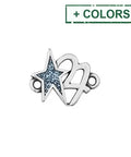 Zamak New Year '27' Connector with Star – 12.5 × 15.8mm Zamak New Year '27' Connector with Star – 12.5 × 15.8mm