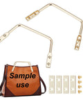 Zinc Alloy Bag Handle with Suspension Clasp & Screws, Light Gold – Bag Making Accessories Zinc Alloy Bag Handle with Suspension Clasp & Screws, Light Gold – Bag Making Accessories