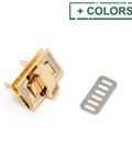 Zinc Alloy Bag Twist Lock Accessories – Rectangle Turn Lock for Handbags & DIY Crafts Zinc Alloy Bag Twist Lock Accessories – Rectangle Turn Lock for Handbags & DIY Crafts