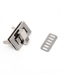 PLATINUM Zinc Alloy Bag Twist Lock Accessories – Rectangle Turn Lock for Handbags & DIY Crafts Zinc Alloy Bag Twist Lock Accessories – Rectangle Turn Lock for Handbags & DIY Crafts