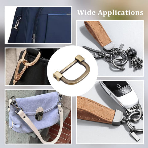 Zinc Alloy D-Clasps – Antique Bronze Bag Hardware Accessories, D-Shaped Strap Connector Zinc Alloy D-Clasps – Antique Bronze Bag Hardware Accessories, D-Shaped Strap Connector