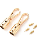 Zinc Alloy DIY Bags Clasps, with Screw, for Webbing, Strapping Bags Accessories, Light Gold Zinc Alloy DIY Bags Clasps, with Screw, for Webbing, Strapping Bags Accessories, Light Gold