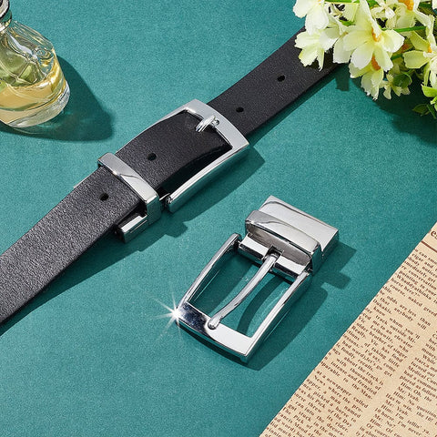 Zinc Alloy Roller Buckles Clasps, for Men DIY Belt Accessories, Rectangle, Platinum Zinc Alloy Roller Buckles Clasps, for Men DIY Belt Accessories, Rectangle, Platinum