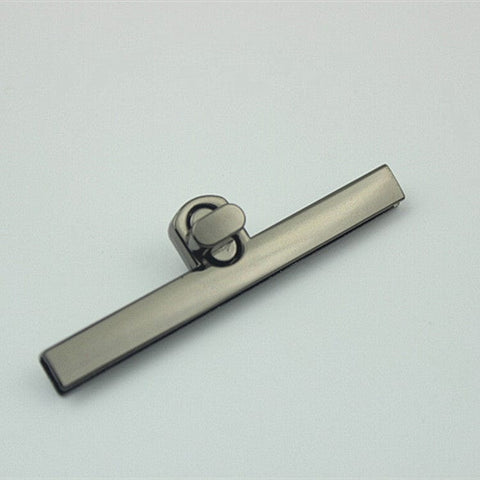 Zinc Alloy Twist Bag Lock – Gunmetal Purse Catch Clasp, Turn Lock Closure for Handbags Zinc Alloy Twist Bag Lock – Gunmetal Purse Catch Clasp, Turn Lock Closure for Handbags, DIY Leather Craft Hardware, 2.4×9.5cm