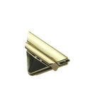 LIGHT GOLD Zinc Alloy Twist Bag Lock Purse Catch Clasps, Triangle Zinc Alloy Twist Bag Lock Purse Catch Clasps, Triangle