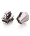 Zinc Alloy Zipper Puller, Garment Accessories, Gunmetal 12.8x11.3mm Zinc Alloy Zipper Puller, Garment Accessories, Gunmetal 12.8x11.3mm