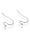 100pcs. 304 Stainless Steel Earring Hooks, 21mm 100pcs. 304 Stainless Steel Earring Hooks, 21mm