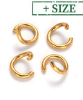 100pcs. Ion Plating 304 Stainless Steel Open Jump Rings, Golden 100pcs. Ion Plating 304 Stainless Steel Open Jump Rings, Golden