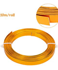 10mm Wide Flat Jewelry Craft Wire 18 Gauge Aluminum Wire 10mm,  DarkGold 10mm Wide Flat Jewelry Craft Wire 18 Gauge Aluminum Wire 10mm,  DarkGold