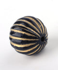 16MM Acrylic Beads, Golden Metal Enlaced, Black 16MM Acrylic Beads, Golden Metal Enlaced, Black