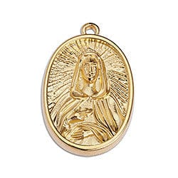 18x26MM Motif Pendant Charm Oval Madonna Pendant 18 x 26mm Motif pendant charm oval Madonna pendant