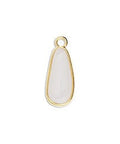 WHITE 20pcs. Alloy Flat Drop, 18mm 20pcs. Alloy Flat Drop, 18mm