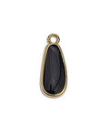 BLACK 20pcs. Alloy Flat Drop, 18mm 20pcs. Alloy Flat Drop, 18mm
