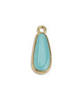 AQUA 20pcs. Alloy Flat Drop, 18mm 20pcs. Alloy Flat Drop, 18mm