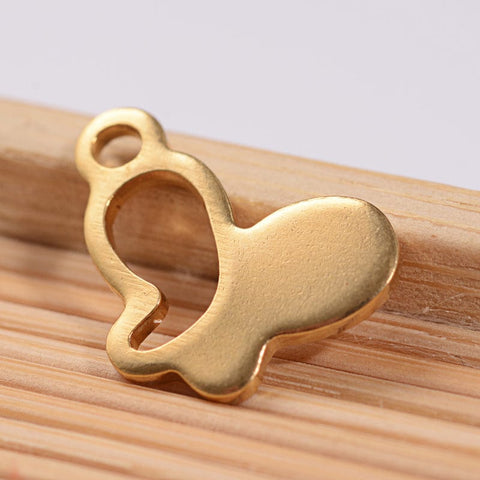 20pcs Ion Plating (IP) Butterfly 304 Stainless Steel Charms, 10x14mm 20pcs Ion Plating (IP) Butterfly 304 Stainless Steel Charms, 10x14mm