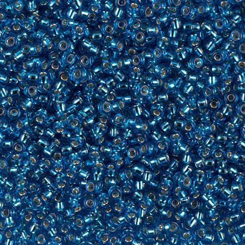 250g MIYUKI SEED BEADS 11/0 SILVER LINED CAPRI BLUE (MSB11-0025-250G) 250g MIYUKI SEED BEADS 11/0 SILVER LINED CAPRI BLUE (MSB11-0025-250G)