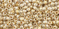 250g TOHO - Round 11/0 : Gold-Lined Crystal (TR-11-989-250G) 250g TOHO - Round 11/0 : Gold-Lined Crystal (TR-11-989-250G)