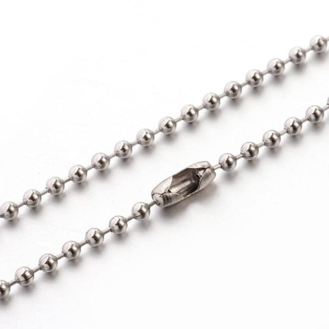 304 Stainless Steel Ball Chain Necklace ​​304 Stainless Steel Ball Chain Necklace