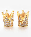 304 Stainless Steel Beads, with Rhinestones, Crown, Golden, 12mm 304 Stainless Steel Beads, with Rhinestones, Crown, Golden Size: about 12mm long, 10mm in diameter, hole: 1mm