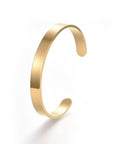 GOLDEN 304 Stainless Steel Blank Custom Engraved Name Text Bangle 304 Stainless Steel Blank Custom Engraved Name Text Bangle