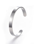 STAINLESS STEEL 304 Stainless Steel Blank Custom Engraved Name Text Bangle 304 Stainless Steel Blank Custom Engraved Name Text Bangle