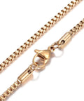 304 Stainless Steel Box Chain Necklaces, Golden (45.5cm), 2mm wide 304 Stainless Steel Box Chain Necklaces, Golden (45.5cm), 2mm wide