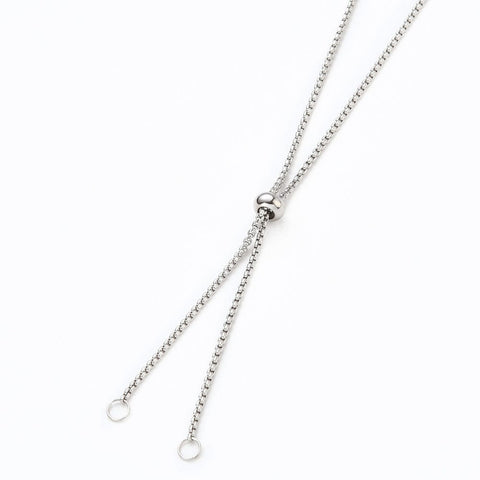 304 Stainless Steel Box Chain Slider Necklace (60cm) 304 Stainless Steel Box Chain Slider Necklace (60cm)