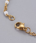 304 Stainless Steel Bracelet, with Enamel, White 20CM 304 Stainless Steel Bracelet, with Enamel, White 20CM