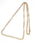 304 Stainless Steel Cable Chain Necklaces, Golden (75cm) long 304 Stainless Steel Cable Chain Necklaces, with Lobster Claw Clasps, Golden Size: about 29.52"(75cm) long, 1mm wide, link: 7x4x1mm, ring: 5.5x1mm.