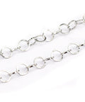 304 Stainless Steel Cable Chains, 5mm 304 Stainles Steel Cable Chains, Soldered, Stainless Steel Color Size: about 5mm wide
