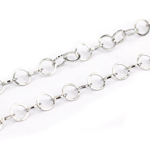 304 Stainless Steel Cable Chains, 5mm 304 Stainles Steel Cable Chains, Soldered, Stainless Steel Color Size: about 5mm wide