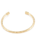 Golden 304 Stainless Steel Cable Wire Open Bangle 304 Stainless Steel Cable Wire Open Bangle