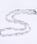 304 Stainless Steel Chain Necklace, Cross, (45.5cm) 304 Stainless Steel Chain Necklaces, with Lobster Claw Clasps, Cross, Stainless Steel Color Size: about 17.9"(45.5cm) long, link: 13.5x5x1.5mm.
