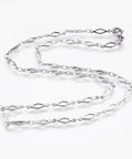 304 Stainless Steel Chain Necklaces, Rhombus, Steel Color (45cm) long 304 Stainless Steel Chain Necklaces, with Lobster Claw Clasps, Rhombus, Stainless Steel Color Size: about 17.7"(45cm) long, link: 13x4x1mm.