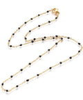 304 Stainless Steel Chain Necklaces, with Enamel Links, Golden, Black 45.5cm 304 Stainless Steel Chain Necklaces, with Enamel Links, Golden, Black 45.5cm
