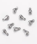 304 Stainless Steel Charms, Chain Extender Teardrop, 6mm 304 Stainless Steel Charms, Chain Extender Teardrop, 6mm