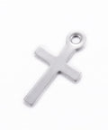 304 Stainless Steel Charms, Cross, Stainless Steel Color, 17mm 304 Stainless Steel Charms, Cross, Stainless Steel Color, 17mm