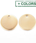 304 Stainless Steel Charms, Flat Round, 15mm 304 Stainless Steel Charms, Blank Stamping Tags, Smooth Surface, Flat Round, Golden Size: about 15mm in diameter, 1mm thick, hole: 1mm.