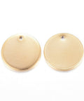 GOLDEN - 4 PIECES 304 Stainless Steel Charms, Flat Round, 15mm 304 Stainless Steel Charms, Blank Stamping Tags, Smooth Surface, Flat Round, Golden Size: about 15mm in diameter, 1mm thick, hole: 1mm.