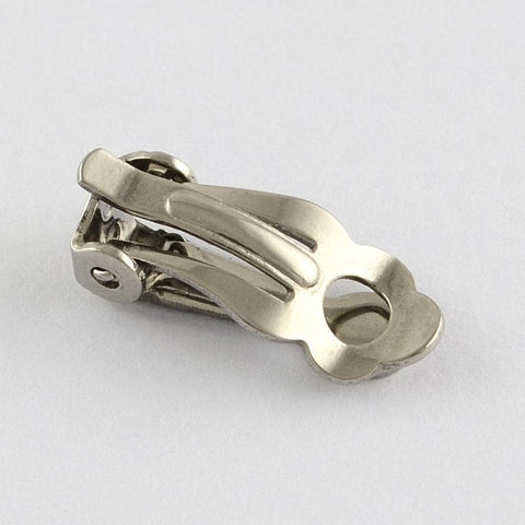 304 Stainless Steel Clip-On Earrings Findings, Stainless Steel 16MM 304 Stainless Steel Clip-On Earrings Findings, Stainless Steel Color Size: about 16mm long, 7mm wide, 6mm thick.
