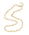 304 Stainless Steel Coffee Bean Chain Necklaces, Golden (41.4cm) 304 Stainless Steel Coffee Bean Chain Necklaces, Golden (41.4cm)