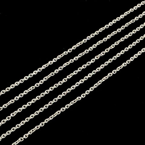 304 Stainless Steel Cross Chains, Stainless Steel Color 304 Stainless Steel Cross Chains, Stainless Steel Color