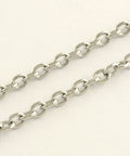 304 Stainless Steel Cross Chains, Unwelded, Stainless Steel Color 304 Stainless Steel Cross Chains, Unwelded, Stainless Steel Color Size: about 4mm long, 3mm wide, 0.8mm thick;